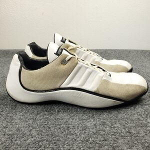 Adidas X Porsche Design Sport Driving Shoes Mens 11 Leather Knit White Tan 2008